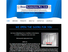 Tablet Screenshot of doorautomations.com